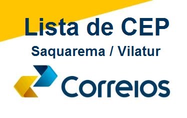 Lista de CEP de Vilatur (Saquarema).