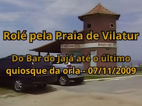 Quiosque na orla da praia de Vilatur (Saquarema) em 2009.