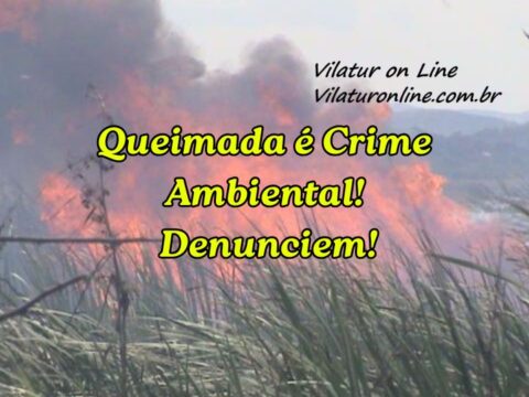 Queimada é Crime Ambiental! Denunciem! Queimada é Crime Ambiental, denunciem! - Vilaturonline.