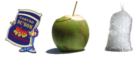 Gelo, coco e carvão em Vilatur (Saquarema).