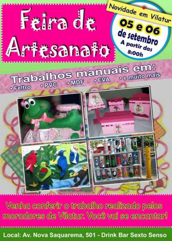Mega feira de artesanatos em Vilatur (Saquarema).