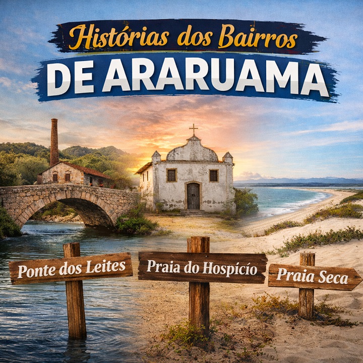 Histórias dos bairros de Araruama: Ponte dos Leites, Praia do Hospício e Praia Seca.