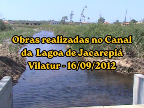 INEA: Desobstrução do canal da Lagoa de Jacarepiá em Vilatur (Saquarema) - 16/09/2012