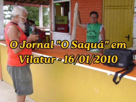 Visita da Equipe do Jornal “O Saquá” a Vilatur em 2010 Edmilson G. Soares, Diretor Comercial e Repórter do Jornal "O Saquá" fotografando o Carlinhos, dono do quiosque de mesmo nome, na Praia de Vilatur (Saquarema/RJ).