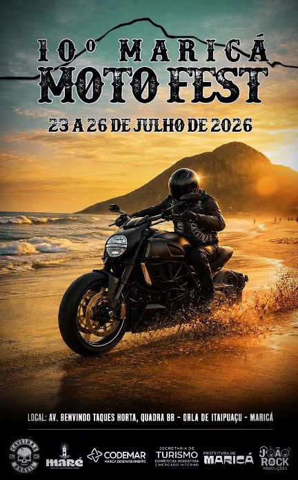10º Maricá Moto Fest - Praia de Itaipuaçu, em Maricá (RJ).