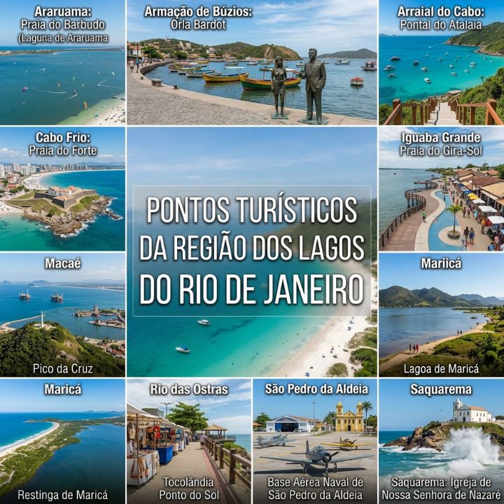 Pontos Turísticos da Região do Lagos